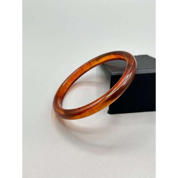 Vintage Apple Juice Bakelite Spacer Bangle Bracelet Collectible Costume Jewelry - Picture 3 of 7